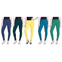 Lyra Pack of 3 Women Full Length Churidar Leggings