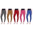 Lyra Pack of 3 Women Full Length Churidar Leggings