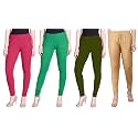 Lyra Pack of 3 Women Full Length Churidar Leggings