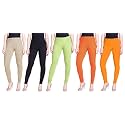 Lyra Pack of 3 Women Full Length Churidar Leggings