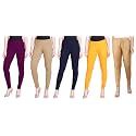 Lyra Pack of 3 Women Full Length Churidar Leggings