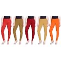 Lyra Pack of 3 Women Full Length Churidar Leggings