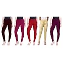 Lyra Pack of 3 Women Full Length Churidar Leggings