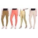 Lyra Pack of 3 Women Full Length Churidar Leggings