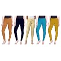 Lyra Pack of 3 Women Full Length Churidar Leggings