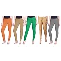 Lyra Pack of 3 Women Full Length Churidar Leggings