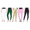 Lyra Pack of 3 Women Full Length Churidar Leggings