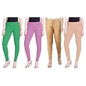 Lyra Pack of 3 Women Full Length Churidar Leggings