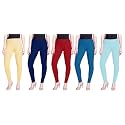 Lyra Pack of 3 Women Full Length Churidar Leggings