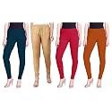 Lyra Pack of 3 Women Full Length Churidar Leggings