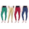 Lyra Pack of 3 Women Full Length Churidar Leggings