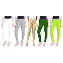 Lyra Pack of 3 Women Full Length Churidar Leggings