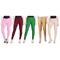 Lyra Pack of 3 Women Full Length Churidar Leggings