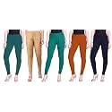 Lyra Pack of 3 Women Full Length Churidar Leggings