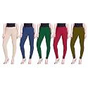 Lyra Pack of 3 Women Full Length Churidar Leggings