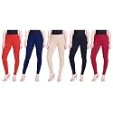 Lyra Pack of 3 Women Full Length Churidar Leggings