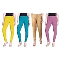 Lyra Pack of 3 Women Full Length Churidar Leggings