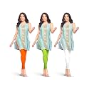 Lyra Pack of 3 Women Full Length Churidar Leggings
