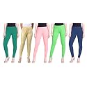 Lyra Pack of 3 Women Full Length Churidar Leggings