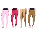 Lyra Pack of 3 Women Full Length Churidar Leggings