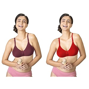 lyra women39s cotton lightly padded wire free classic full-coverage molded bra