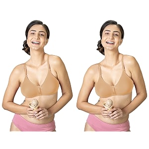lyra 516 flora mesh ladder moulded premium cotton bra skin