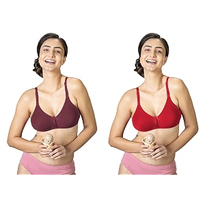 lyra women39s cotton lightly padded wire free classic full-coverage molded bra