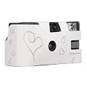lyrlody Disposable Camera, Retro Film Camera with Flash for Nostalgic Photography, Preloaded with 27 Exposure 35mm Color Films for Wedding Travel Party