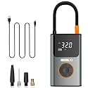 Lyrovo Cordless Smart Tyre Inflator For Car And Bike Metal Body - Auto Shutoff Portable Air Compressor 150PSI, Air Pump For Car Tires (LY-6988-WTI), Grey