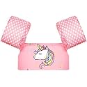 Lyrovo Cute Cartoon Fish Printed Cool Beach/Pool Party Float Arm Band Swimming Trainer Vest Life Jacket Safety Gear for Baby Boys and Girls 9 to 20 Kgs (Pink)