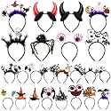 Lyrow 24 Pcs Halloween Headbands for Women Cosplay Costume,Classic Style