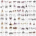 Lyrow 72 Pcs Halloween Headbands for Women, Cosplay Costume, Casual Style