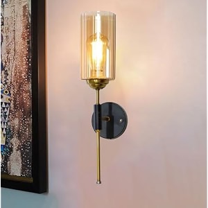 lyse decor decorative wall light for living room modern beside wall lamp for bedroom home decoration items for wall black amp golden electroplating