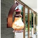 Lyse Decor metal Decorative Wall Hanging Light for Living Room, Wall Lamp Sconce for Home Decoration (Brown)