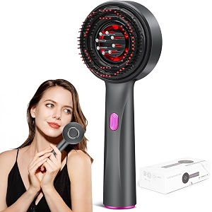 lyshiyi 3 in 1 hair oil applicator amp electric scalp-massager brush ipx7 portable deep massager for hair amp scalp relaxation at home black