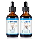 Lysine for Cats Supplement 2PCS – Immune System & Respiratory Health Support for Cats & Kittens 2floz– Eye Discharge, Sneezing Relief – Tasty Easy-Mix Formula – Daily Cat Lysine for Stronger Immunity