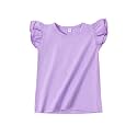 LYSMuch Toddler Girls Short Sleeve Ruffle Basic Blouse