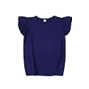 LYSMuch Toddler Girls Short Sleeve Ruffle Basic Blouse