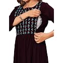 Lyssa Women39s Solid Rayon Embroidery Maternity with