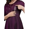 Lyssa Women39s Solid Rayon Embroidery Maternity with