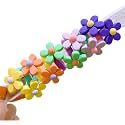 10pcs Assorted Color Bow Hair Clip Sets | Elastic Hair Ties | Tic Tac Hair Clips | Ponytail Holders | Alligator Hair Clips | Simple Holiday Hair Clips for Baby Girls