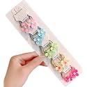10pcs Assorted Color Bow Hair Clip Sets | Elastic Hair Ties | Tic Tac Hair Clips | Ponytail Holders | Alligator Hair Clips | Simple Holiday Hair Clips for Baby Girls
