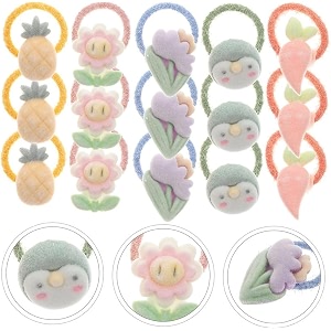 lytix 20pcs cartoon hair tie mini hair bands seamless ponytail holderbaby cartoon hair tie mini hair bands seamless hair ties elastic hair bobbles ponytail holders hair accessories