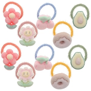 lytix 20pcs cartoon hair tie mini hair bands seamless ponytail holderbaby cartoon hair tie mini hair bands seamless hair ties elastic hair bobbles ponytail holders hair accessories