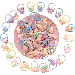 20pcs cartoon hair tie mini hair bands seamless ponytail holderbaby cartoon hair tie mini hair bands seamless hair ties elastic hair bobbles ponytail holders hair accessories