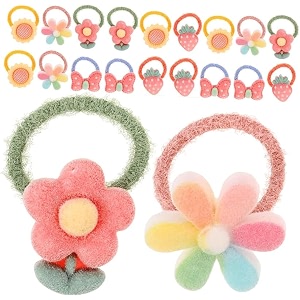 lytix 20pcs cartoon hair tie mini hair bands seamless ponytail holderbaby cartoon hair tie mini hair bands seamless hair ties elastic hair bobbles ponytail holders hair accessories