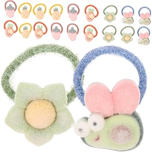 lytix 20pcs cartoon hair tie mini hair bands seamless ponytail holderbaby cartoon hair tie mini hair bands seamless hair ties elastic hair bobbles ponytail holders hair accessories