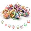 20pcs Cartoon Hair Tie Mini Hair Bands Seamless Ponytail Holder/Baby Cartoon Hair Tie Mini Hair Bands Seamless Hair Ties Elastic Hair Bobbles, Ponytail Holders Hair Accessories
