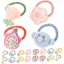 LYTIX 20pcs Cartoon Hair Tie Mini Hair Bands Seamless Ponytail Holder/Baby Cartoon Hair Tie Mini Hair Bands Seamless Hair Ties Elastic Hair Bobbles, Ponytail Holders Hair Accessories
