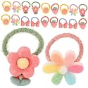 LYTIX 20pcs Cartoon Hair Tie Mini Hair Bands Seamless Ponytail Holder/Baby Cartoon Hair Tie Mini Hair Bands Seamless Hair Ties Elastic Hair Bobbles, Ponytail Holders Hair Accessories